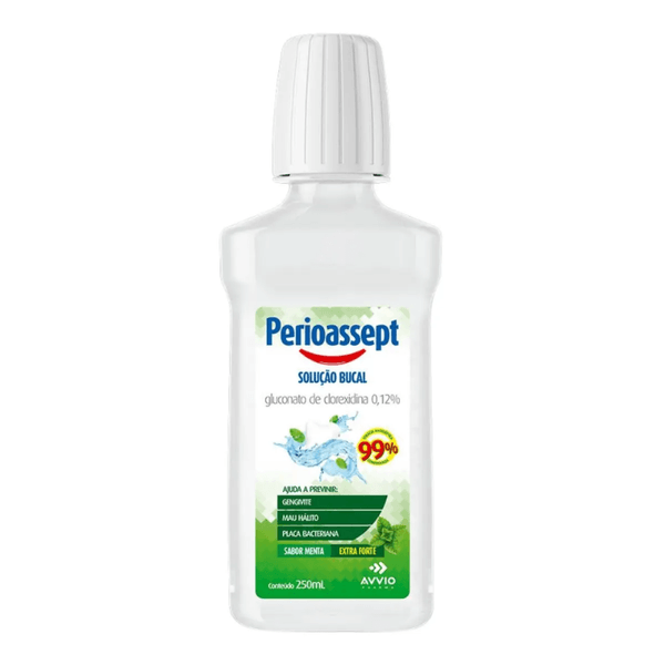 Enxaguante Bucal Perioassept Extra Mint Sem Álcool 250ml